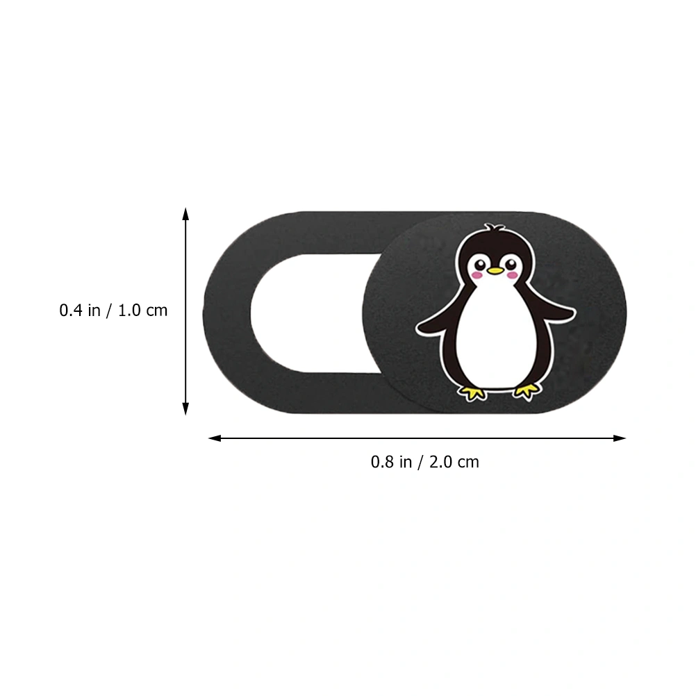 6 PCS Camera Cover Slide Blocker Penguin Pattern Anti-peeping Camera Sliding Lid