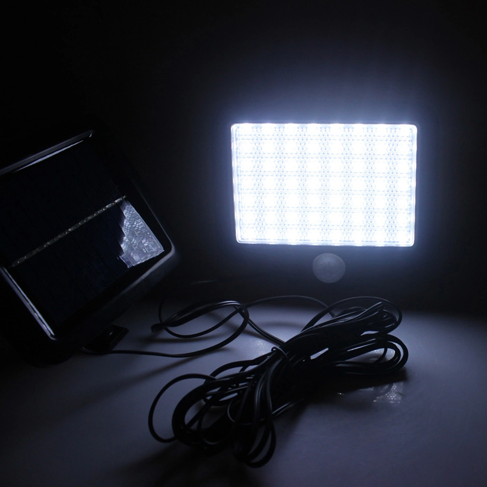 56 Lampes LED Solar Wall Lights PIR Motion Sensor Lamp Outdoor Garden Lights for Patio Yard Pathway Driveway