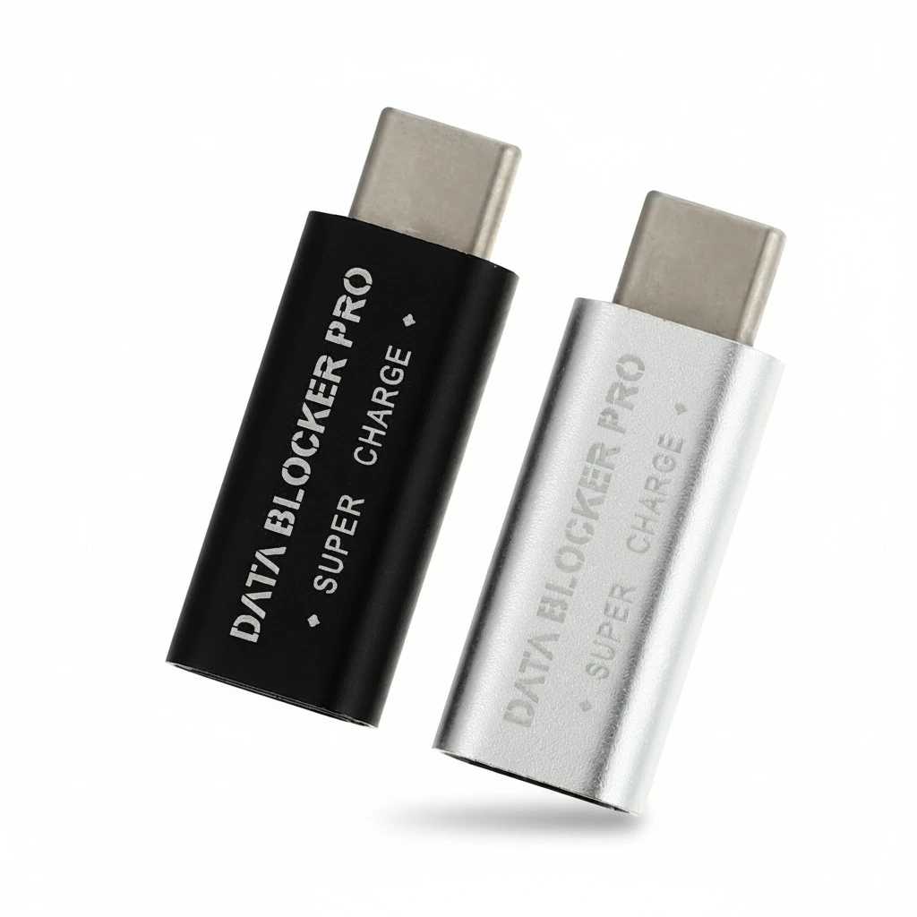 2 PCS USB Type-C Data Blocker Juice Jacking Prevention Gender Change Connector