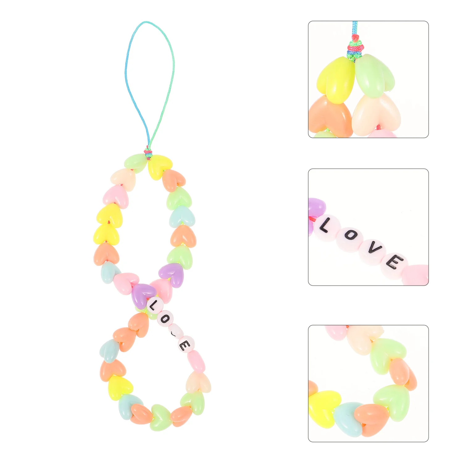 Bohemian Phone Chain Beaded Phone Chain Decorative Phone Charm Phone Lanyard Strap
