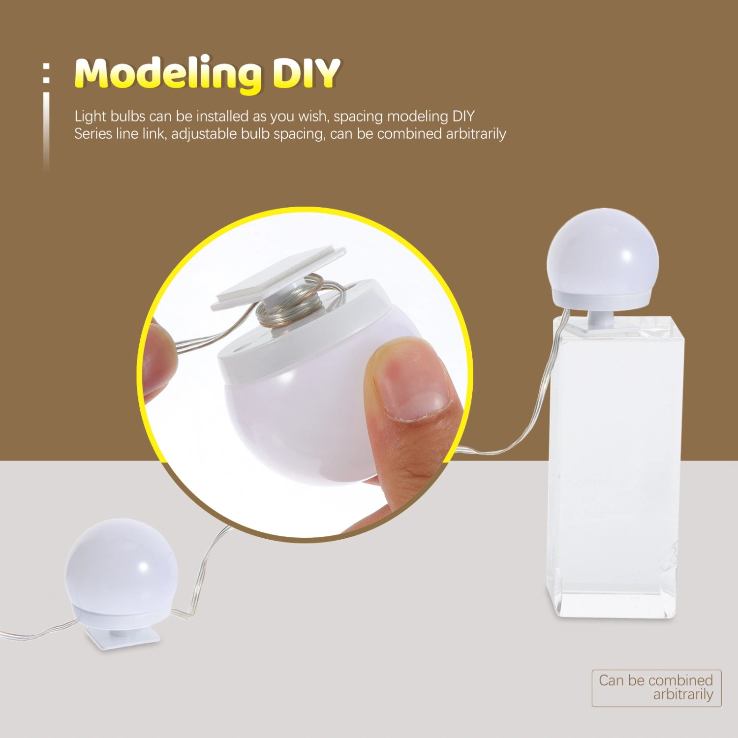 1 Set Decorative Mirror Front Light Wall Vanity Lamp Adjustable LED Light Bulb