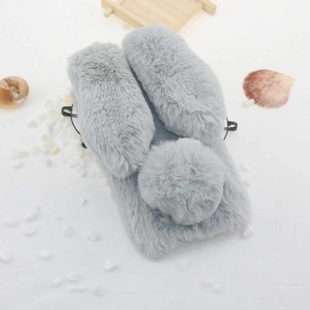 Plush Rabbit Phone Protector Decorative Phone Case Compatible for Moto G Power