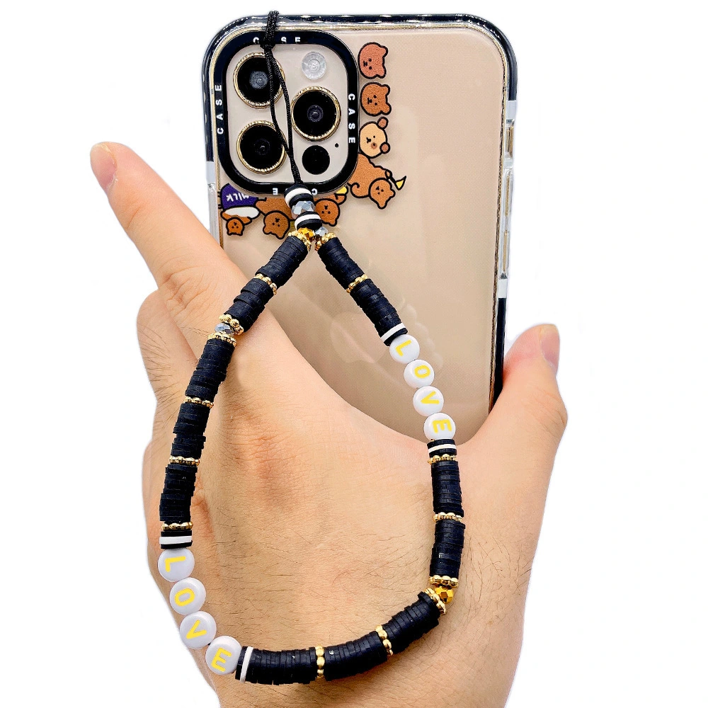 Beaded Mobile Phone Charm Phone Beads Strap Phone Anti-lost Wrist Strap Beaded Phone Chain