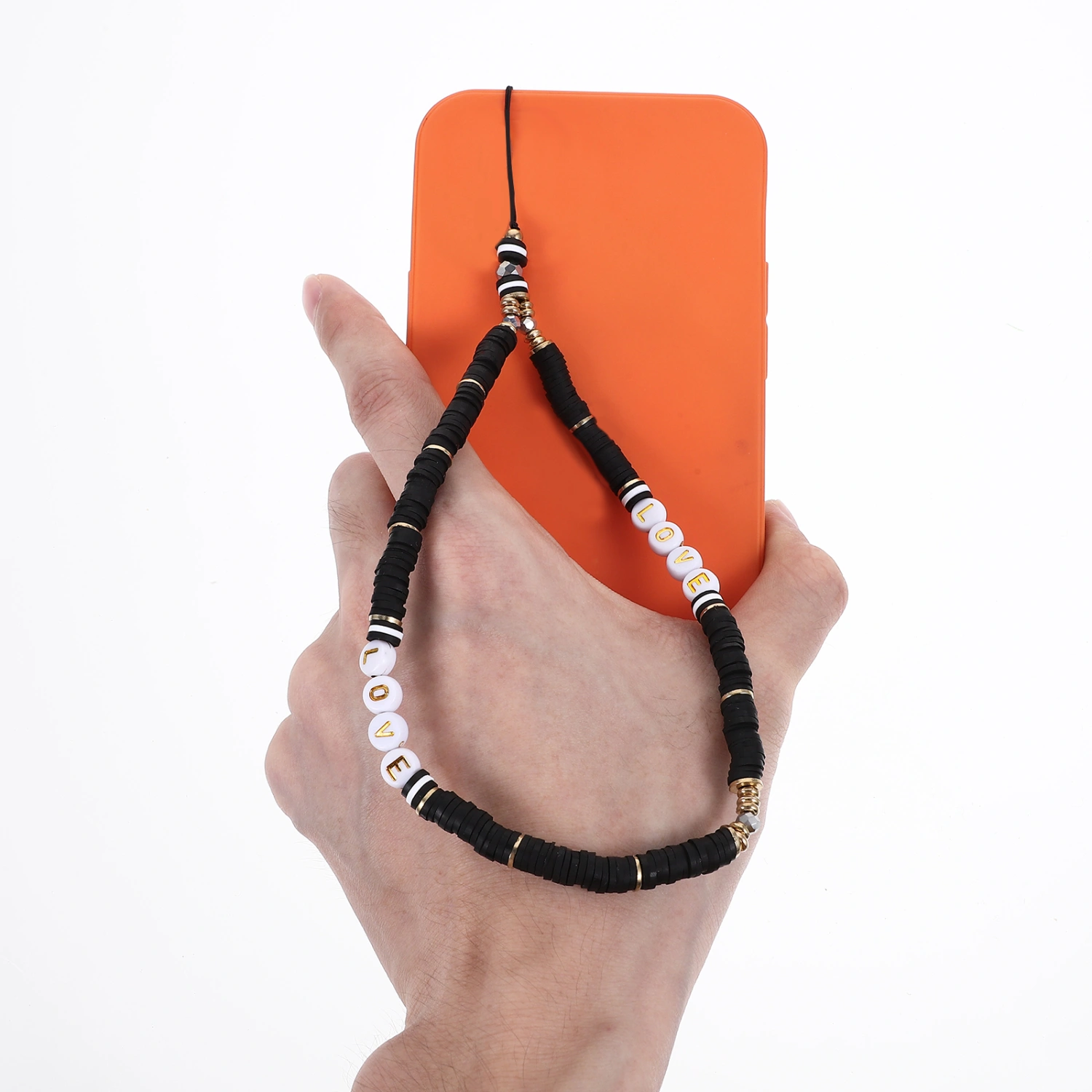 Beaded Mobile Phone Charm Phone Beads Strap Phone Anti-lost Wrist Strap Beaded Phone Chain
