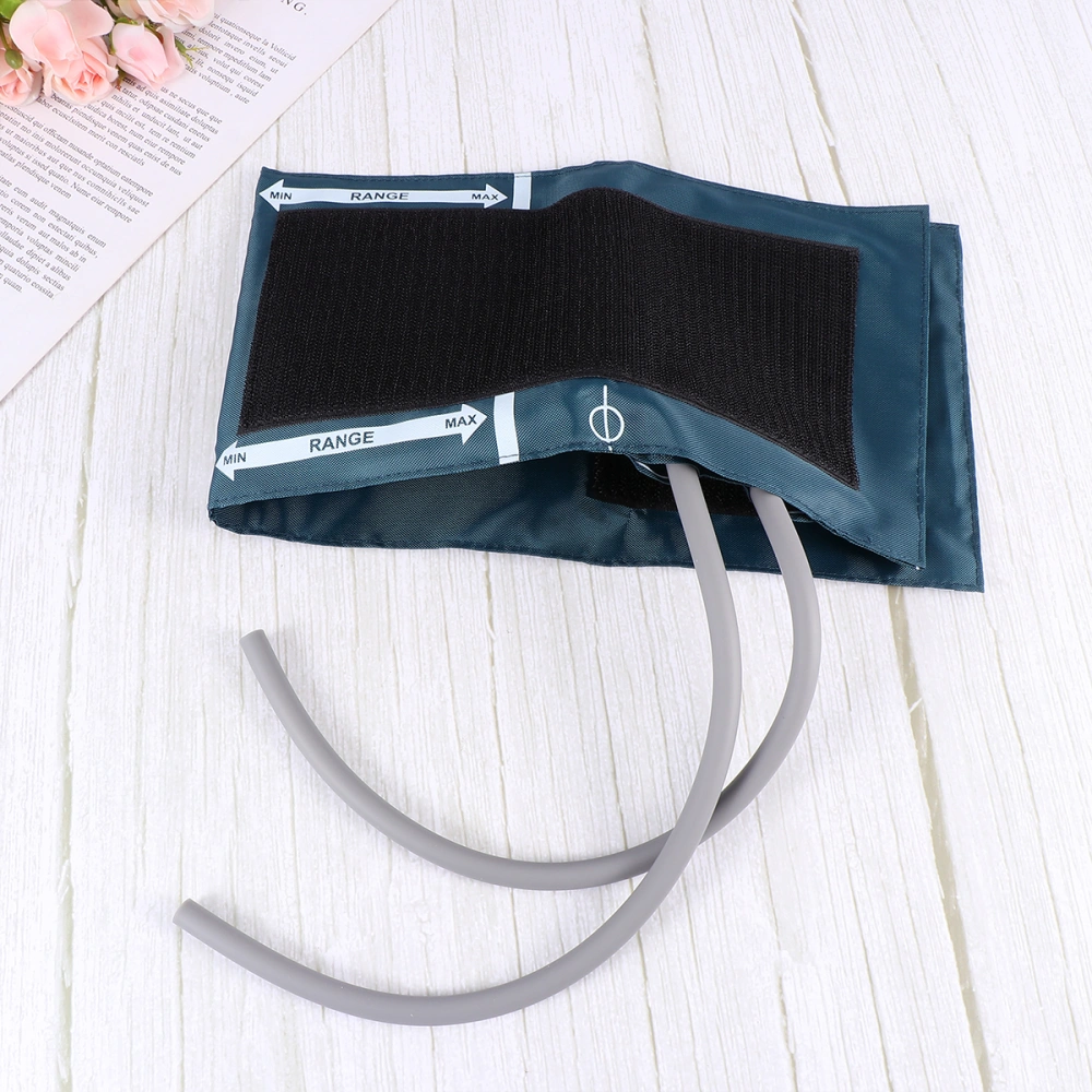 Portable Blood Pressure Monitor Cuff Useful Blood Pressure Monitor Cuff Nylon Material Blood Pressure Monitor Cuff for Home Family (Adult Belt, 33-48cm of Arm Circumference, Double Tubes)