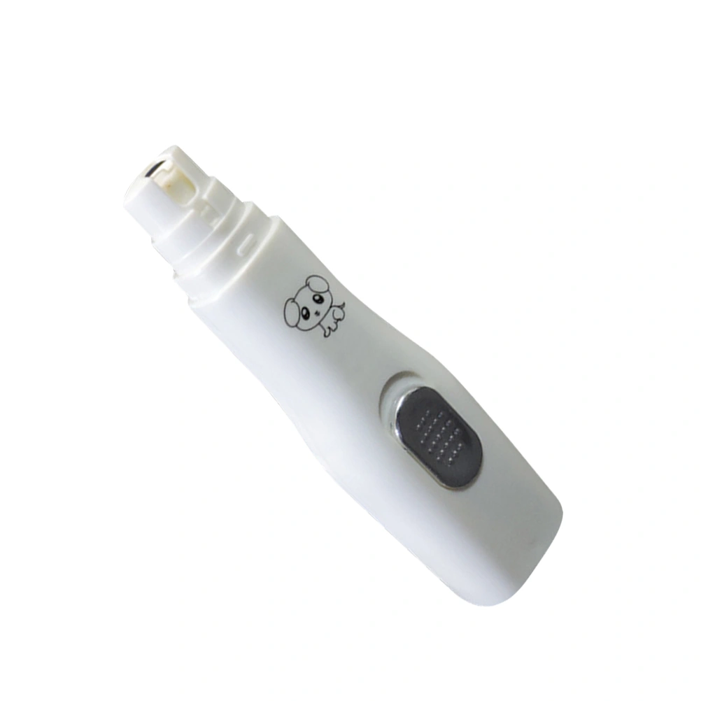 1PC Pet Electric Nail Grinder Professional Pet Nail Grinder Compact Pet Grinding Nail Clipper Portable Cat Nail Trimmers Multi-purpose Pet Nail Cutter for Dog Cat Use (White)