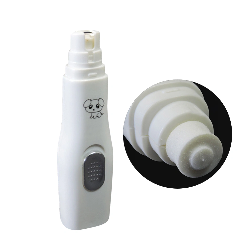 1PC Pet Electric Nail Grinder Professional Pet Nail Grinder Compact Pet Grinding Nail Clipper Portable Cat Nail Trimmers Multi-purpose Pet Nail Cutter for Dog Cat Use (White)