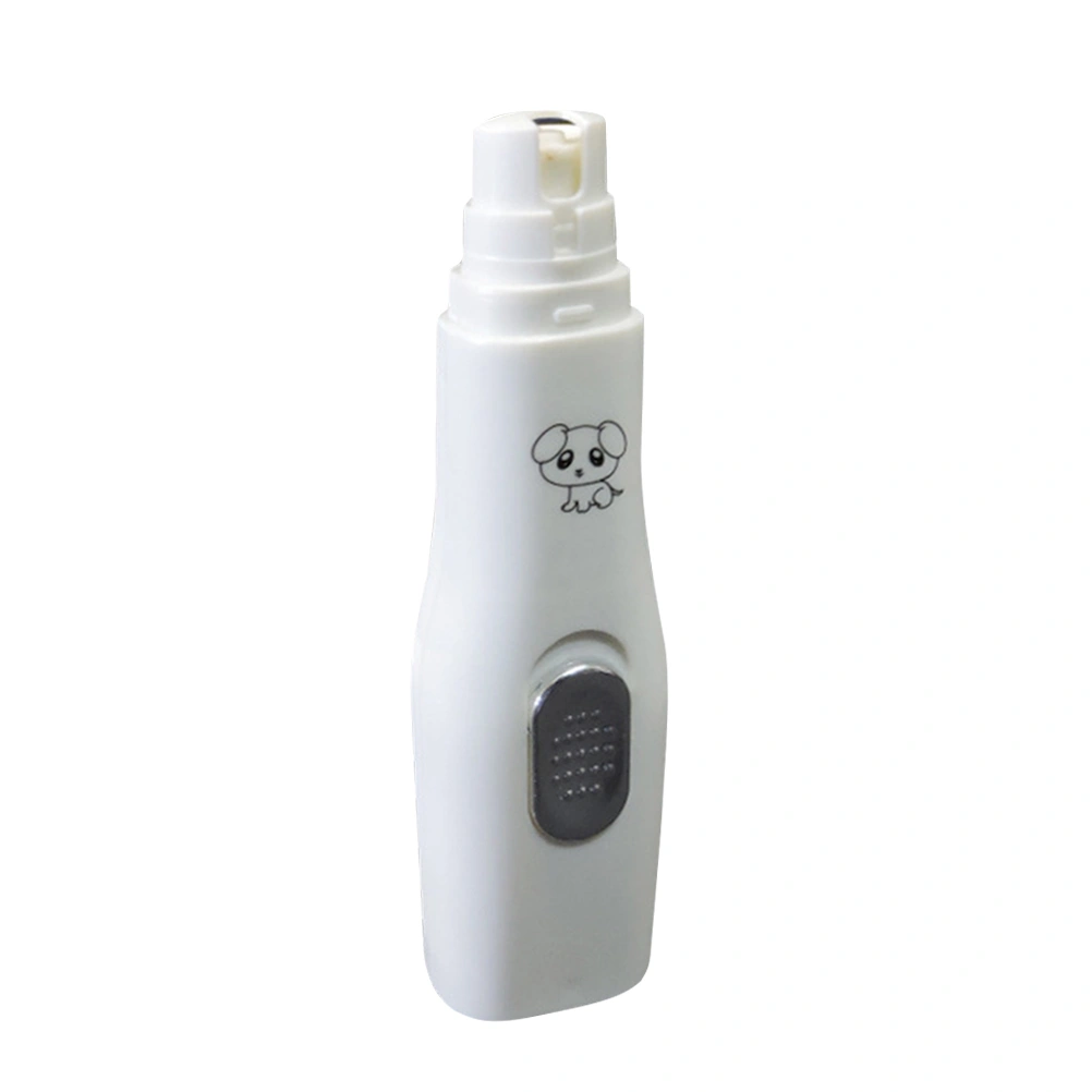 1PC Pet Electric Nail Grinder Professional Pet Nail Grinder Compact Pet Grinding Nail Clipper Portable Cat Nail Trimmers Multi-purpose Pet Nail Cutter for Dog Cat Use (White)