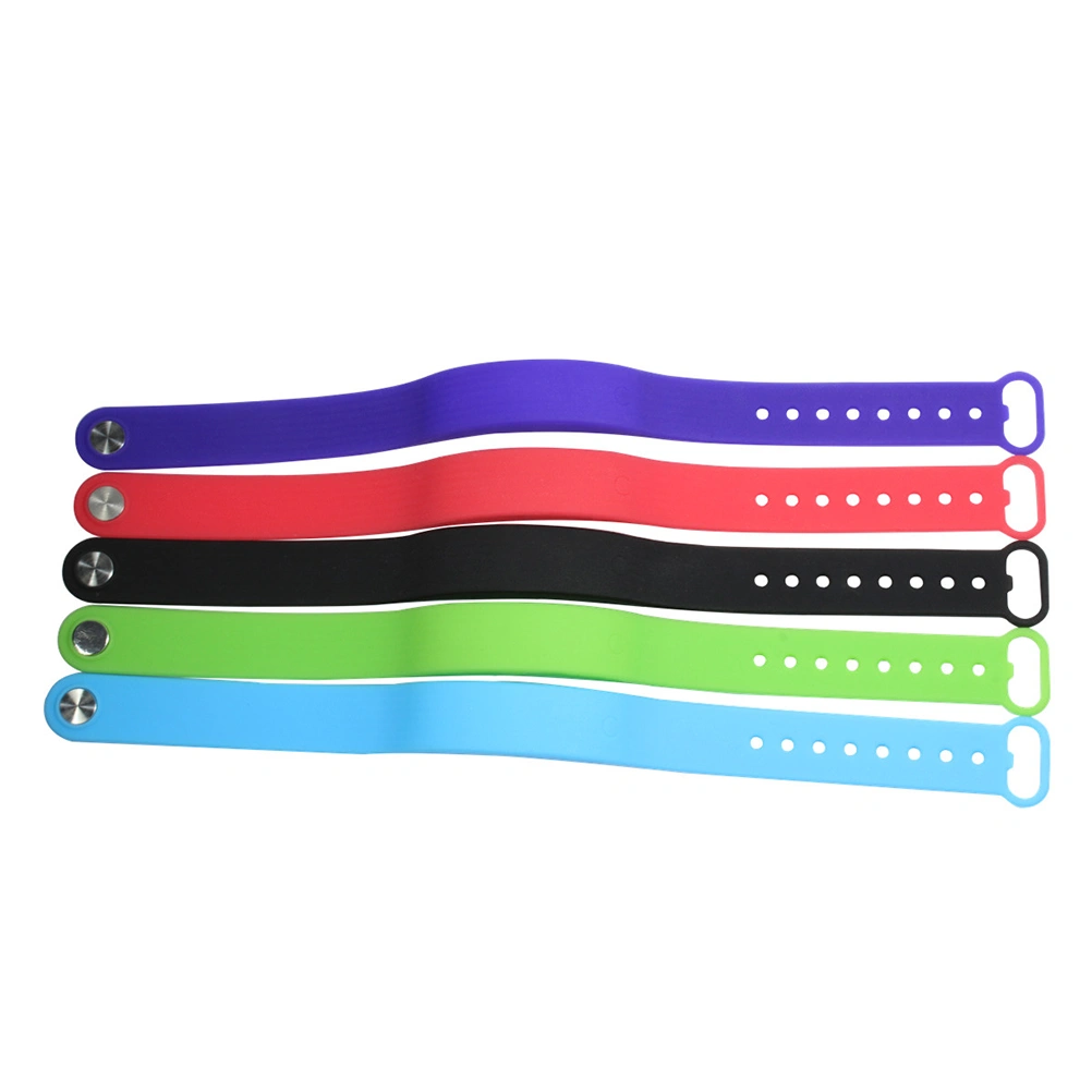 Waterproof Men Women Sports Pedometer Fitness Bracelet LED Touch Screen Temperature Monitoring Smart Wristband (Purple)