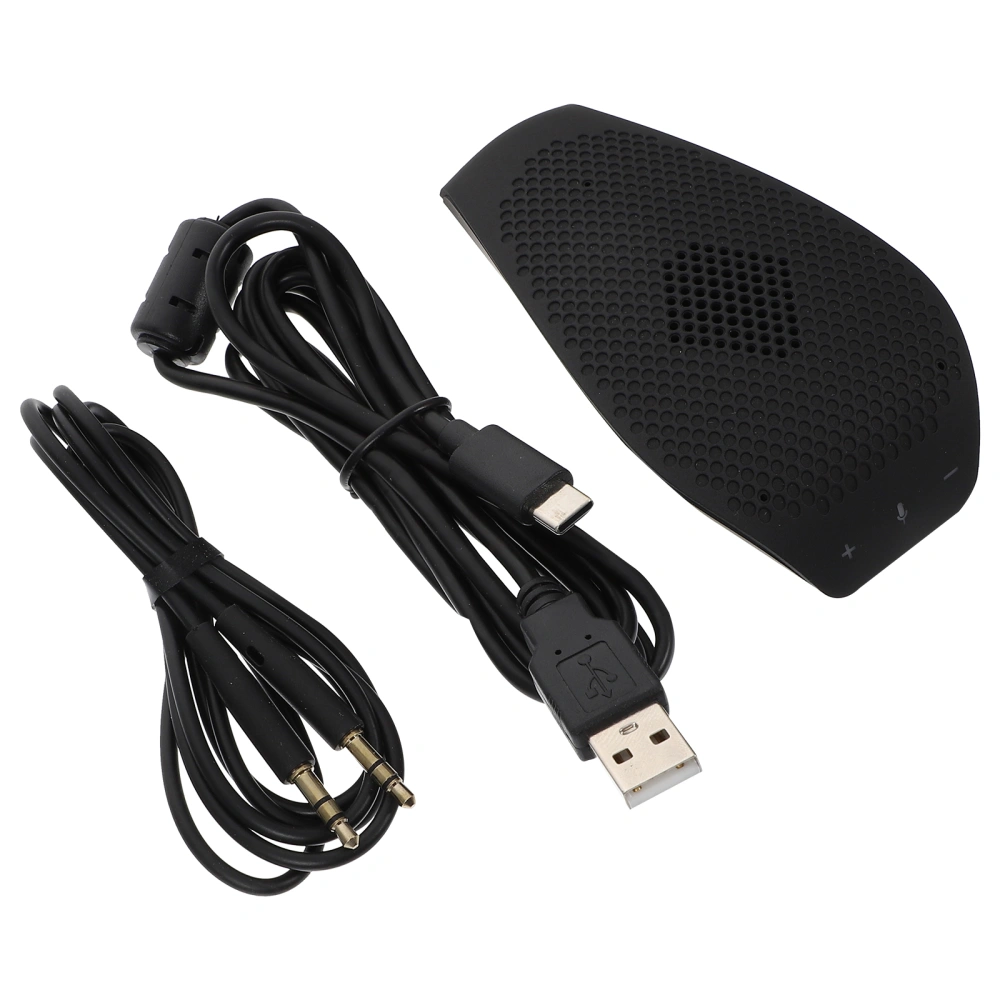 1pc Omni-directional Audio Pickup Microphone Video Conference Microphone (Black)