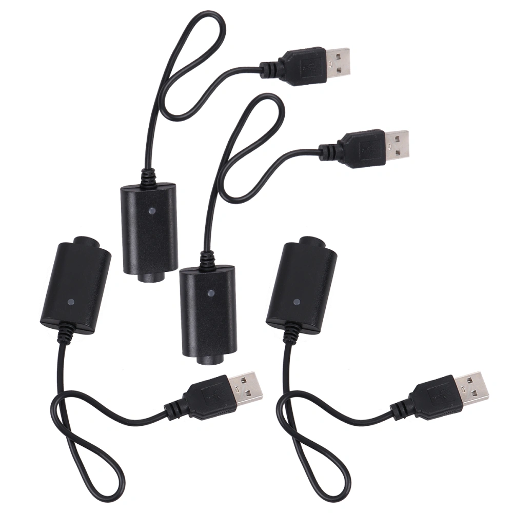 4pcs USB Charging Cable Data Cable Universal Battery Pole Charging Cable Cigarette Rod Accessories