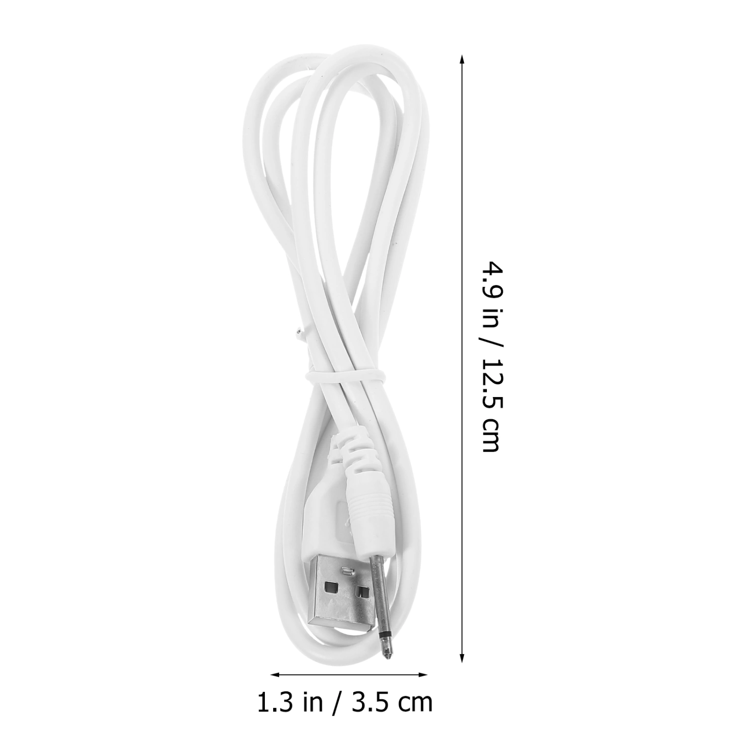 2pcs Dc Charging Cable 2.5mm Dc To Usb Converter Instrument Usb Charger Cord