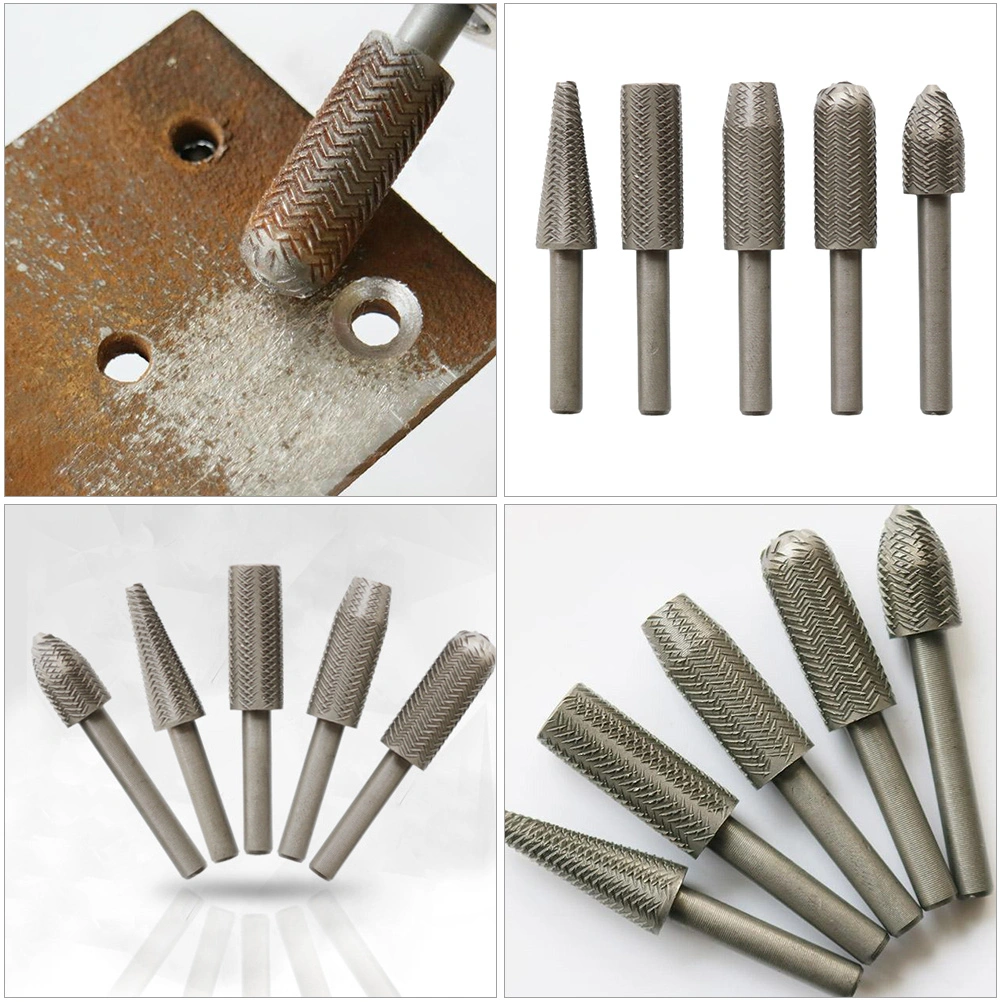 1 Set Grinding Head Rotary File Steel Rotary Cutter File Grinder Grinding Head