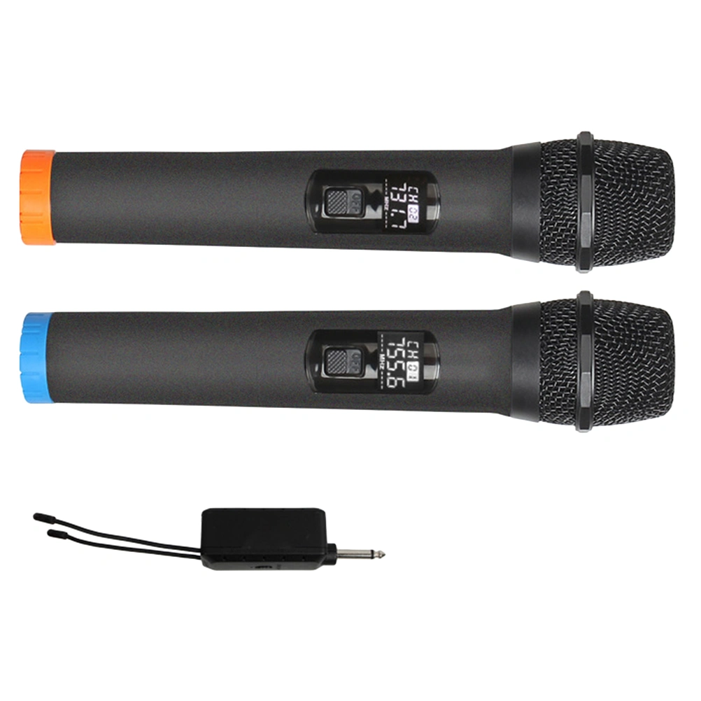 1 Set of Wireless Microphone Professional Handheld Cordless Microphone for Studio Karaoke Conference (Bottom Color for Random)
