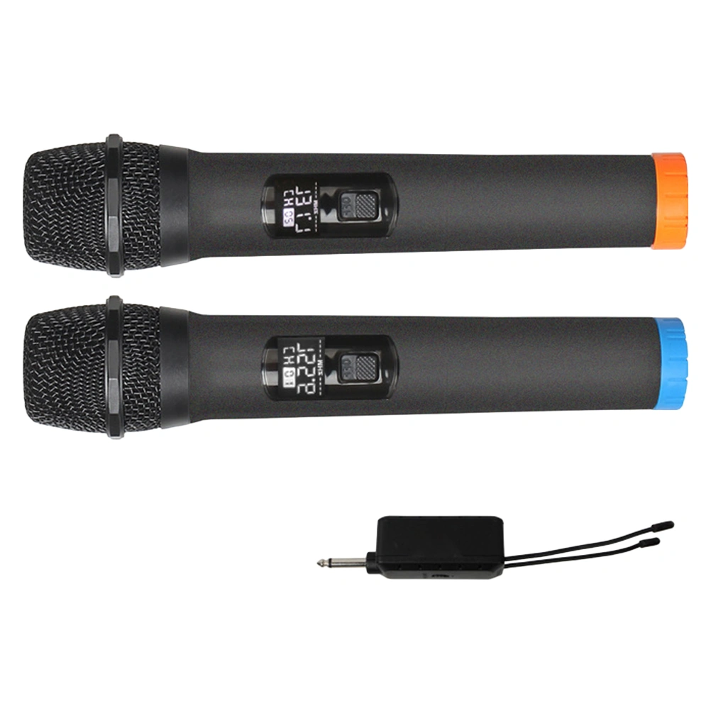 1 Set of Wireless Microphone Professional Handheld Cordless Microphone for Studio Karaoke Conference (Bottom Color for Random)