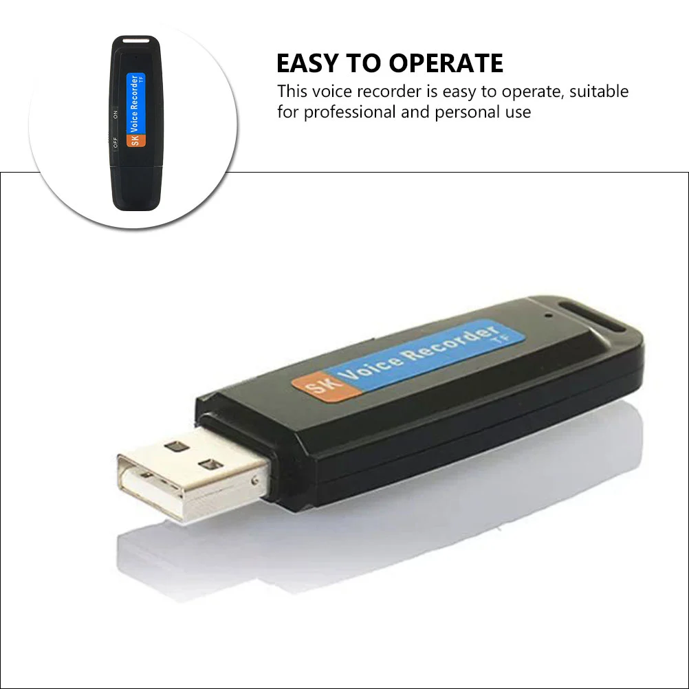 1Pc U Disk Noise Reduction Recorder USB Flash Drive Voice Activated Recorder