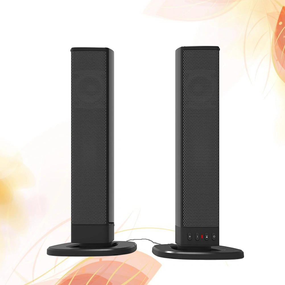 1 Set of SeparableSpeakers Subwoofer Portable Stereo Sound Box Speaker Music Player Support TF U (Black)