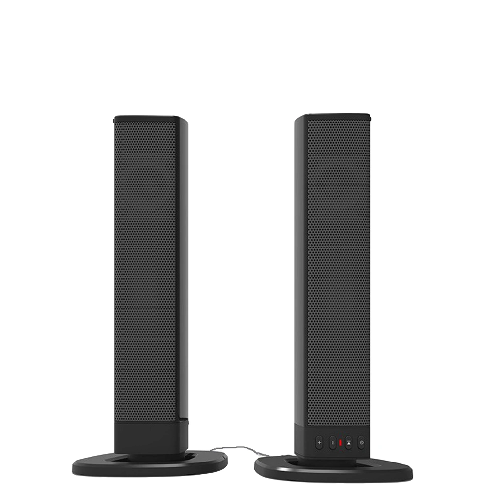 1 Set of SeparableSpeakers Subwoofer Portable Stereo Sound Box Speaker Music Player Support TF U (Black)