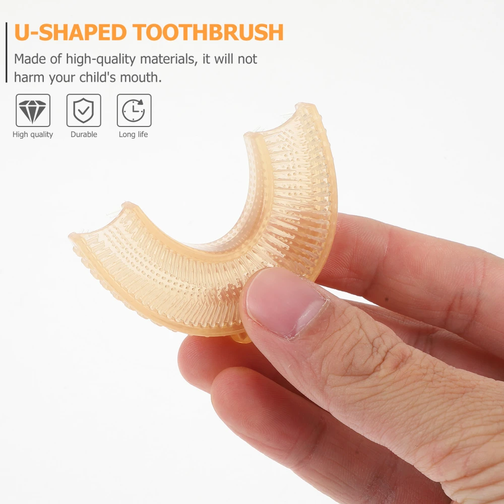 5pcs U-shape Toothbrush Heads Handheld Toothbrush Brush Replacements Teeth Cleaners