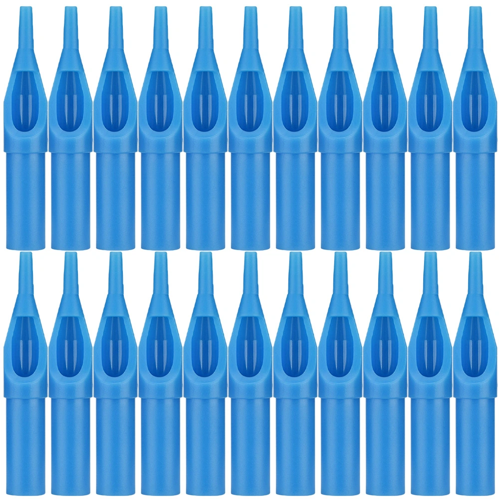 50Pcs Disposable Tattoos Tips Tattooing Needle Tips Plastic Tattoos Tips Practical Tattoos Tips Tubes