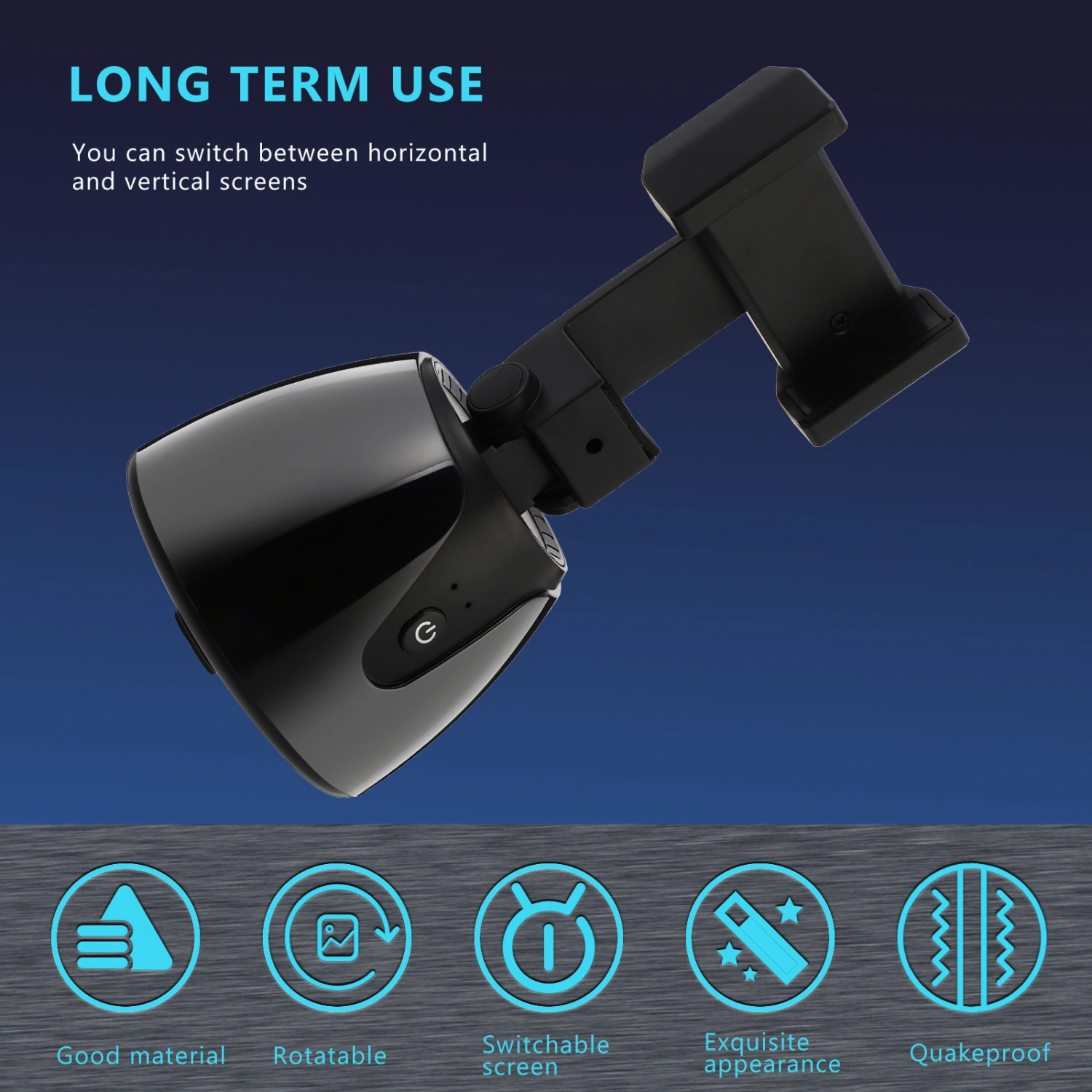 Face Tracking Phone Rack 360 Degree Rotatable Face Tracking Gimbal Holder