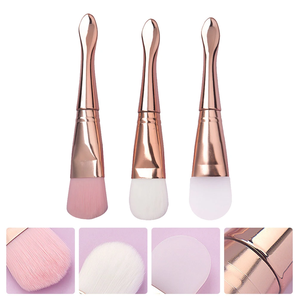 3pcs Face Mask Brush Cosmetic Scrapers Facial Mud Applicator Mixing Brush