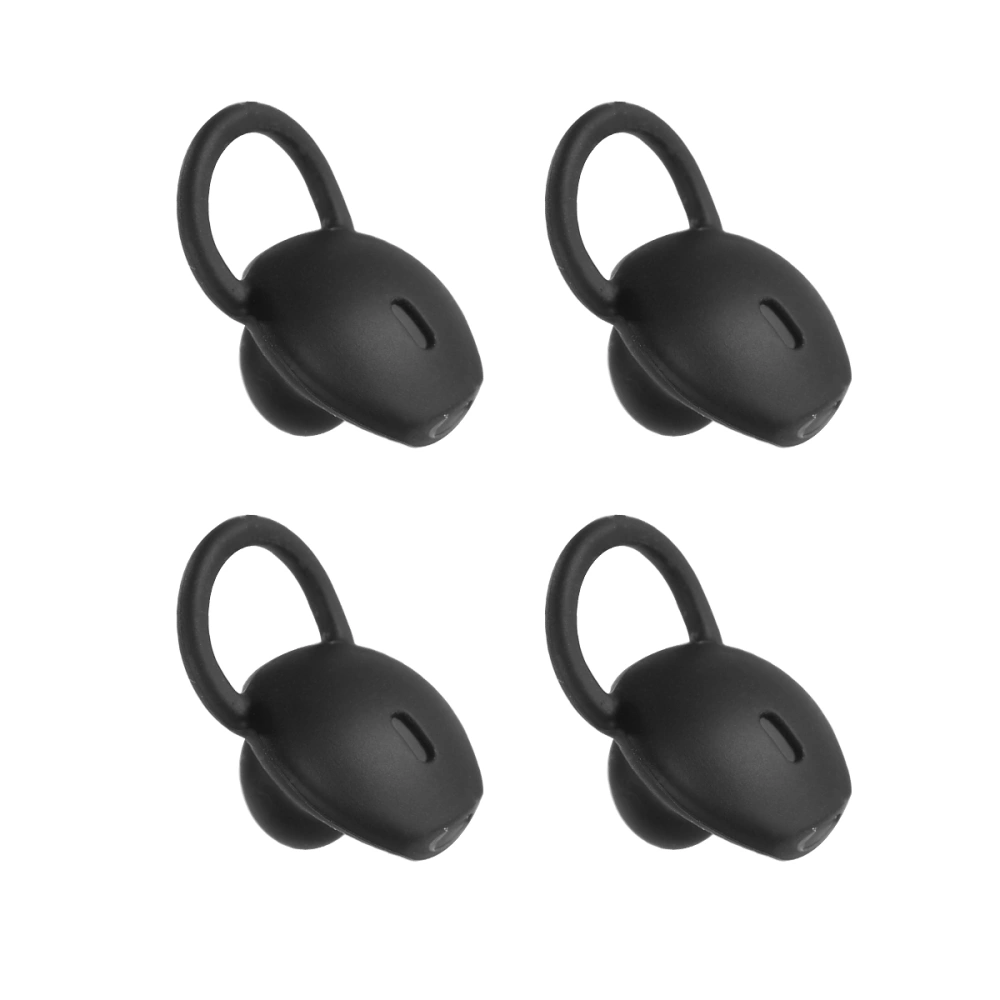 1 Set 4pcs Ear Ear Plug Cover Ear Bud Anti Earbuds Headphone Accessories Compatible for Huawei B5 (Black)