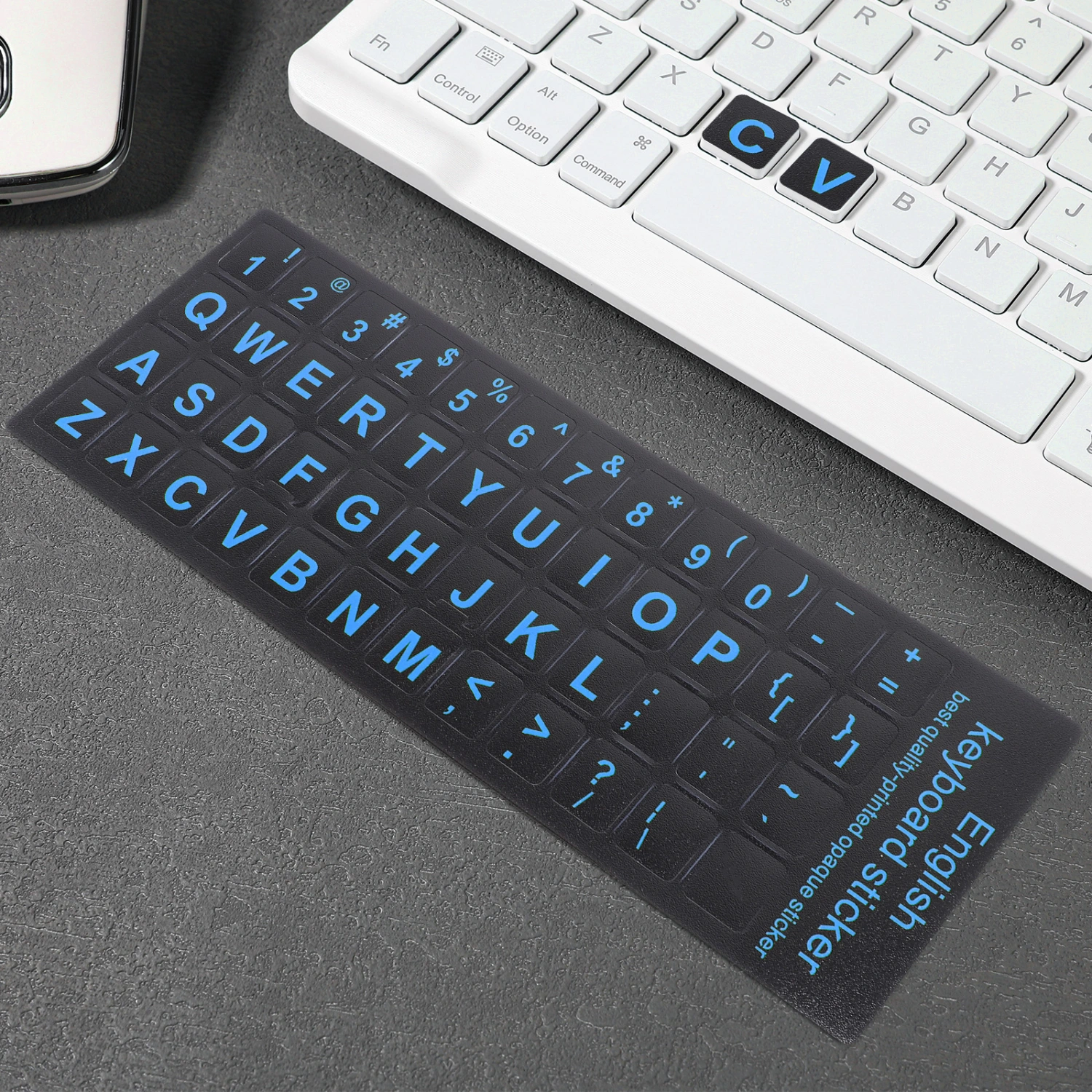 6pcs Keyboard Sticker Replacement Keyboard Language Sticker For Laptop Computer