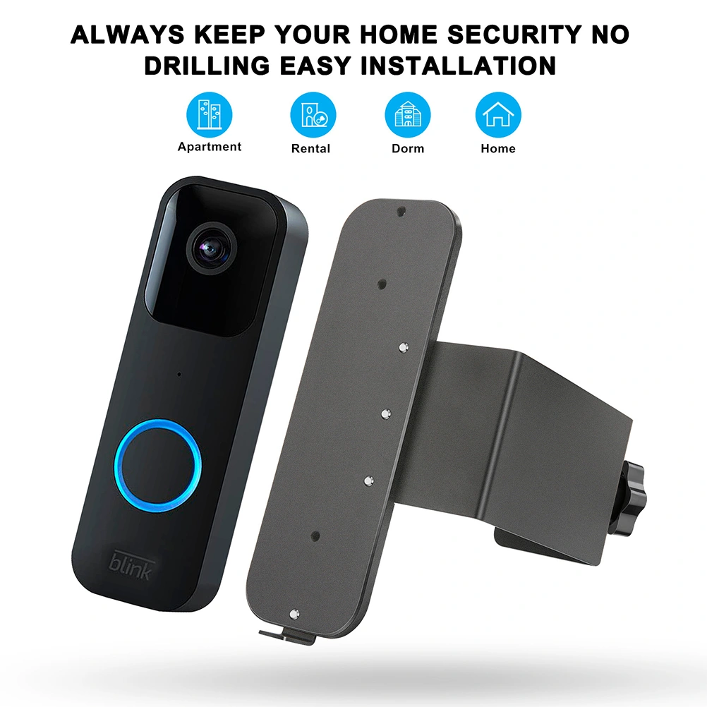 Video Doorbell Mount Punch Free Camera Doorbell Holder Anti-Theft Doorbell Mount
