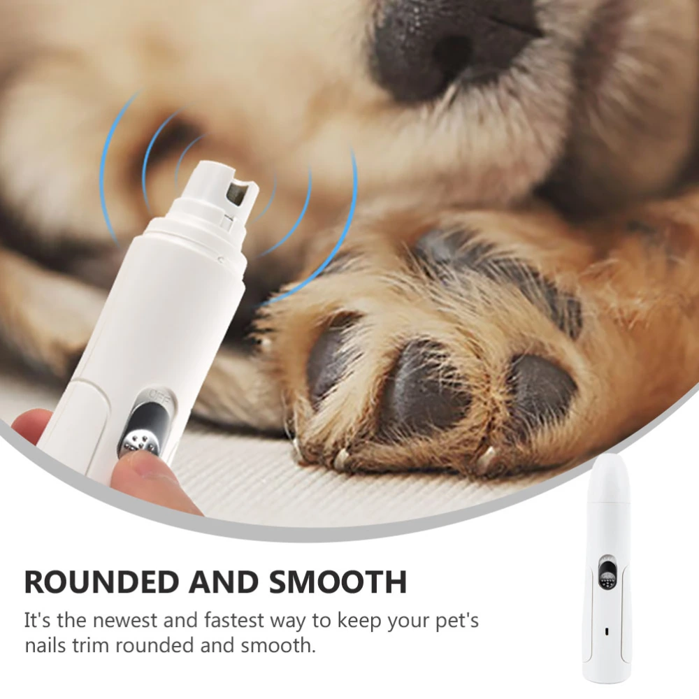 1 Set Electric Pet Nail Grinder USB Charging Dog Nail Polisher Nail Trimmer