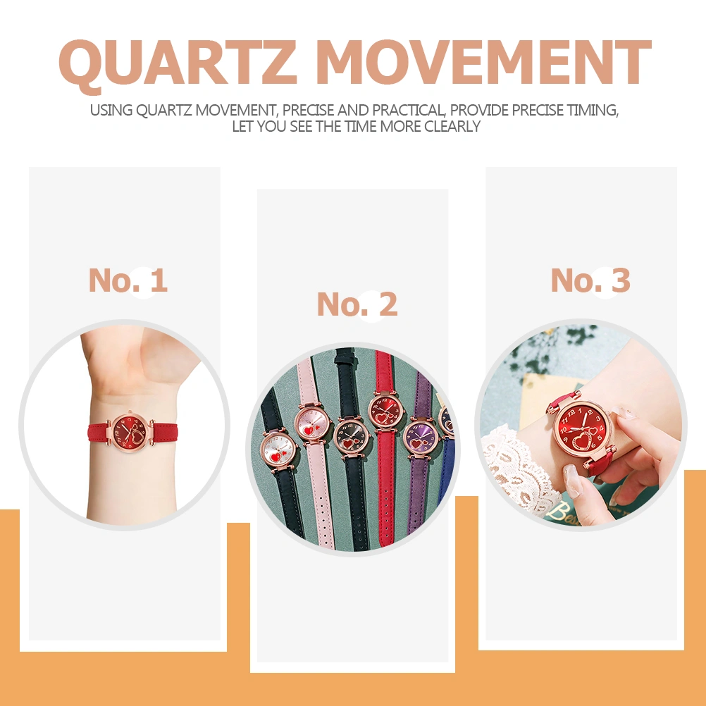 1pc Wrist Watch Elegant Heart Decorative Watch Wrist Decorative Bracelets Watch