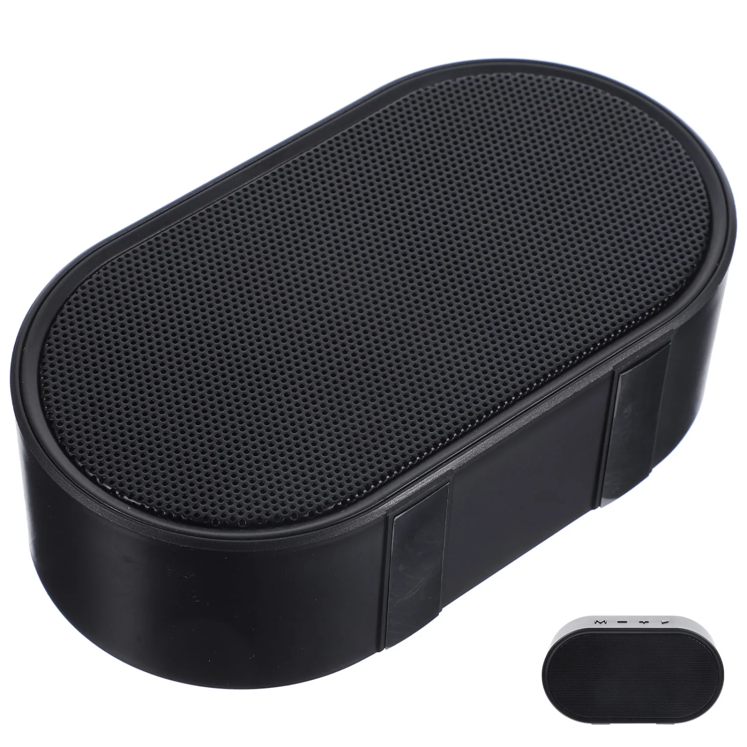 Dual Speaker Wireless Speaker Outdoor Stereo FM Loudspeaker AUX IN USB Drive TF Portable Speaker (Black)