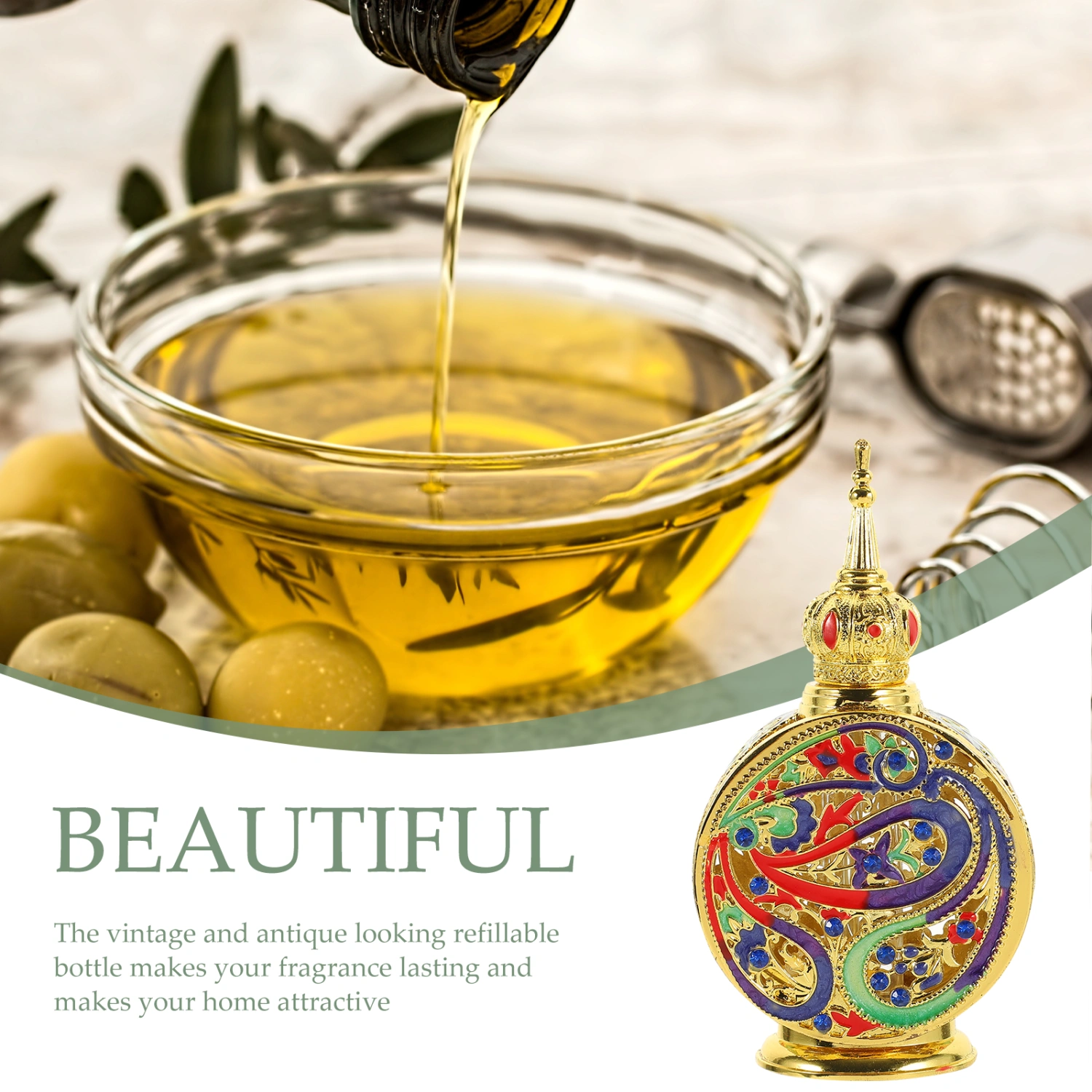Empty Perfume Bottle Outdoor Fragrance Bottle Travel Perfume Bottle(12ml)