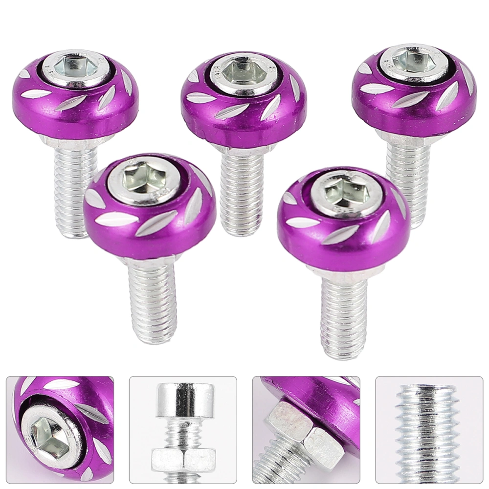 20pcs 6mm Motorbike License Plate Screws Motorcycle Modification Screw