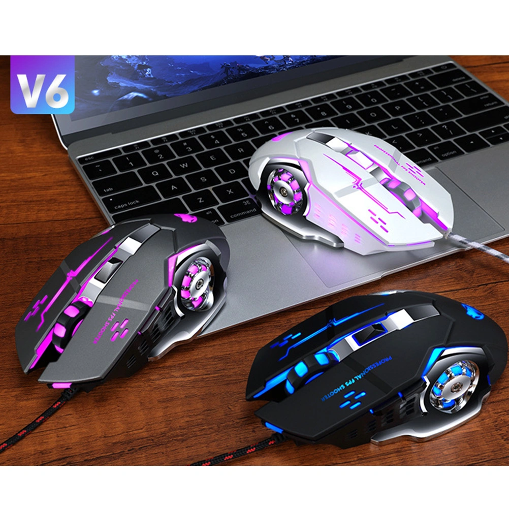 1pc Wired Mouse USB Mouse Professional Office Computer Mice for PC Desktop Laptop (Black)