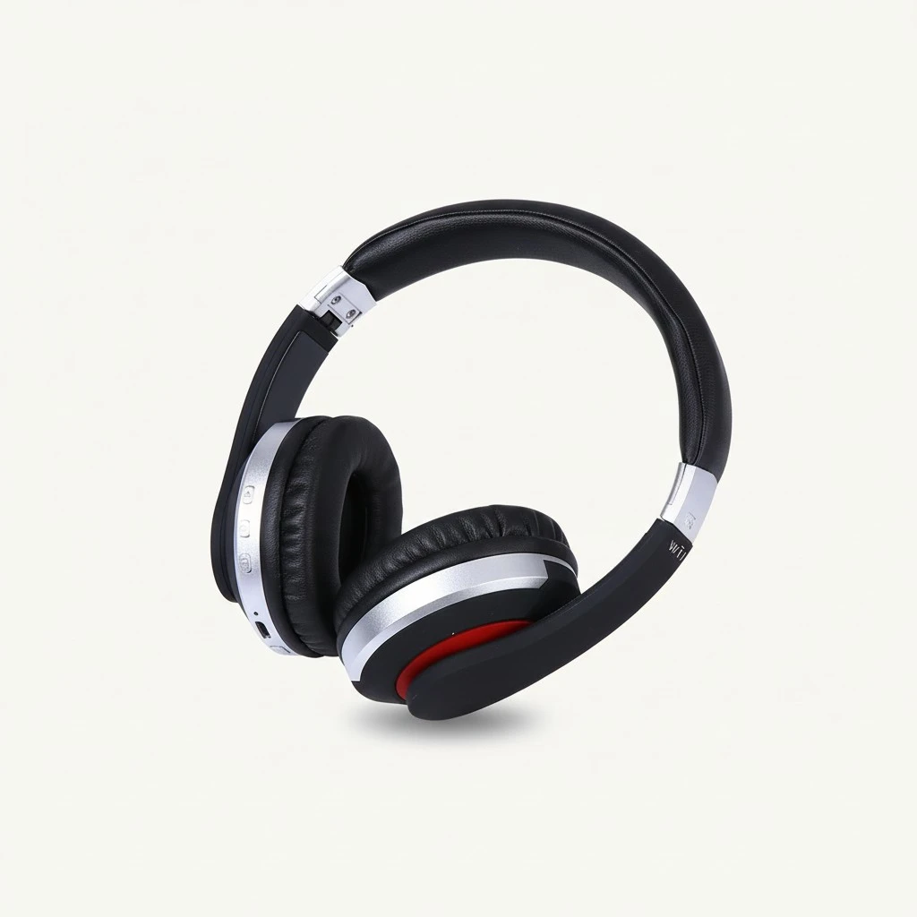 5.0 Wireless Foldable Headphone Foldable Headset Support TF MP3 Mode and FM Radio for Cellphones Laptop TV (Silver)