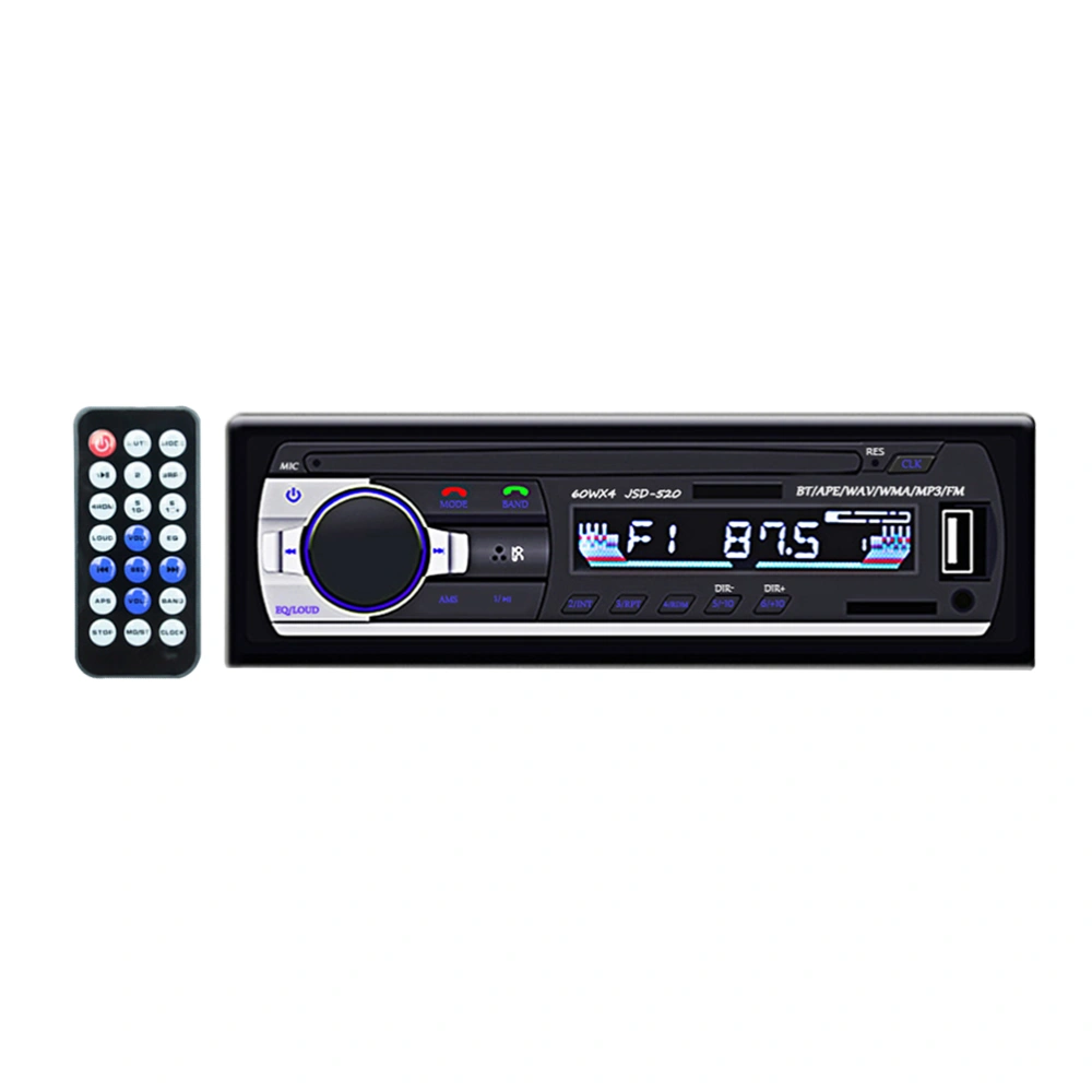 Universal 12VCar Stereo Audio Receiver Decoder Music Player Car FM Radio Aux Input USB SD MP3 Player LCD Display Hands Free Call with