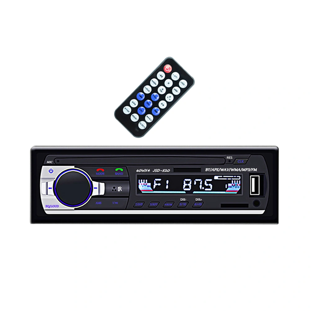 Universal 12VCar Stereo Audio Receiver Decoder Music Player Car FM Radio Aux Input USB SD MP3 Player LCD Display Hands Free Call with