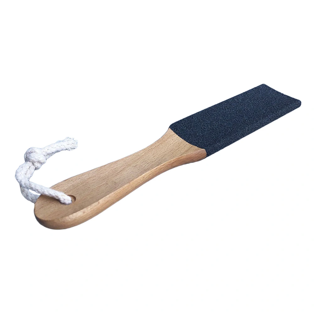 1PC Wooden Handle Foot File Double Side Callus Remover Foot Scrubber Pedicure Tool