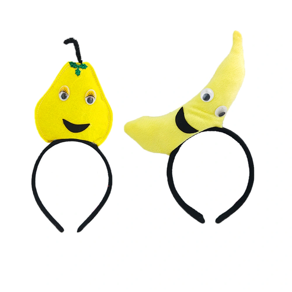 Yellow Banana Party Hair Band Performance Hair Hair Accessories (Yellow)