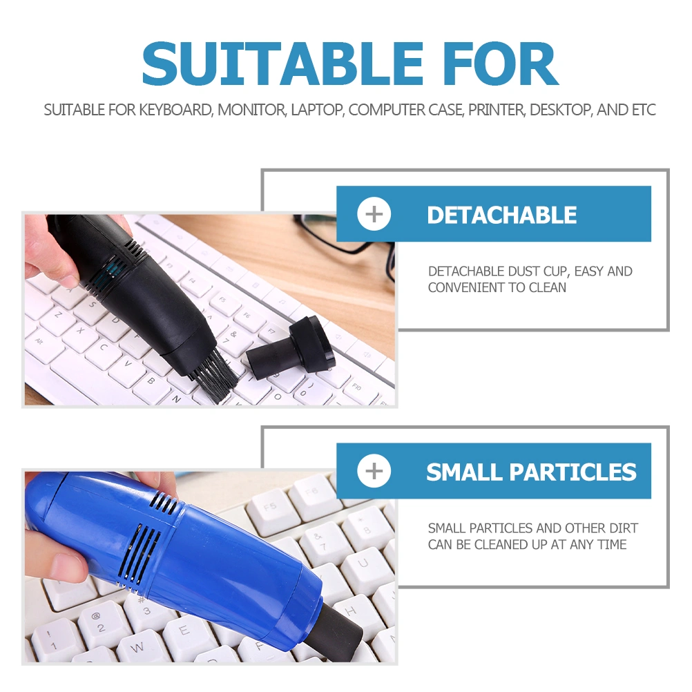 2 Pcs USB Mini Vacuum Handheld Vacuum Computer Cleaner Keyboard Vacuum