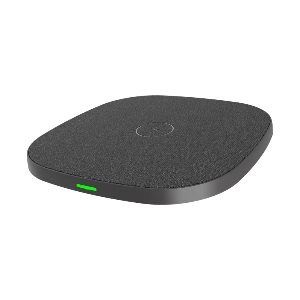 Creative Metallic Smart Phone Wireless Charger Quick Charging Compatible for Iphone X S8 S7 Black