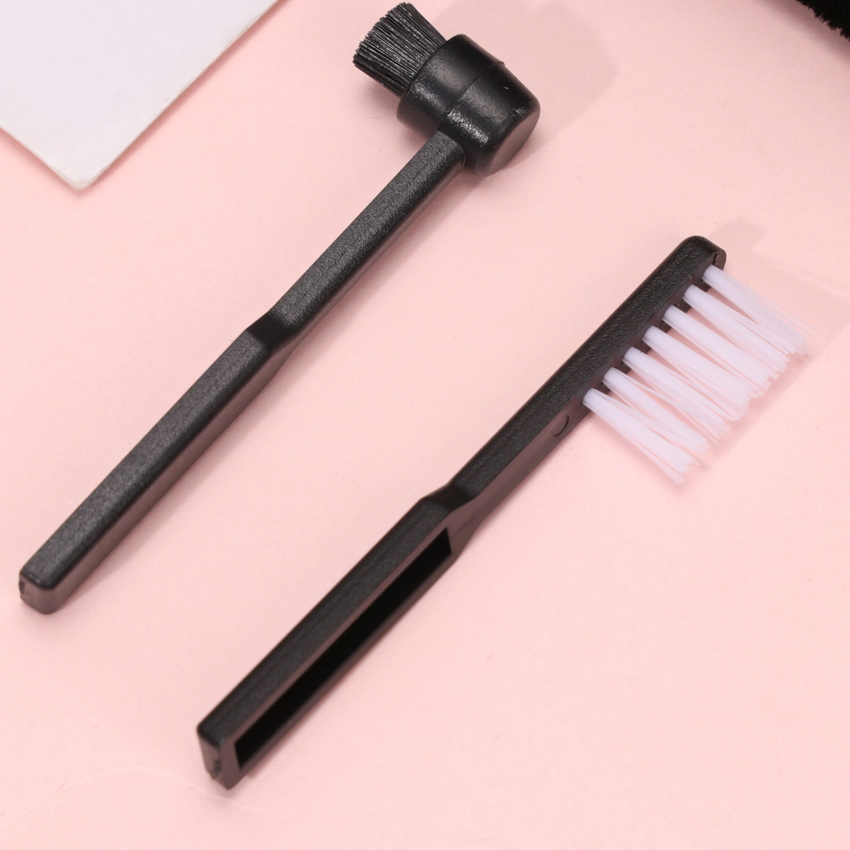 1Set of Professional Records Cleaning Brush Scrubbing Brush And Villi Brush (Black)