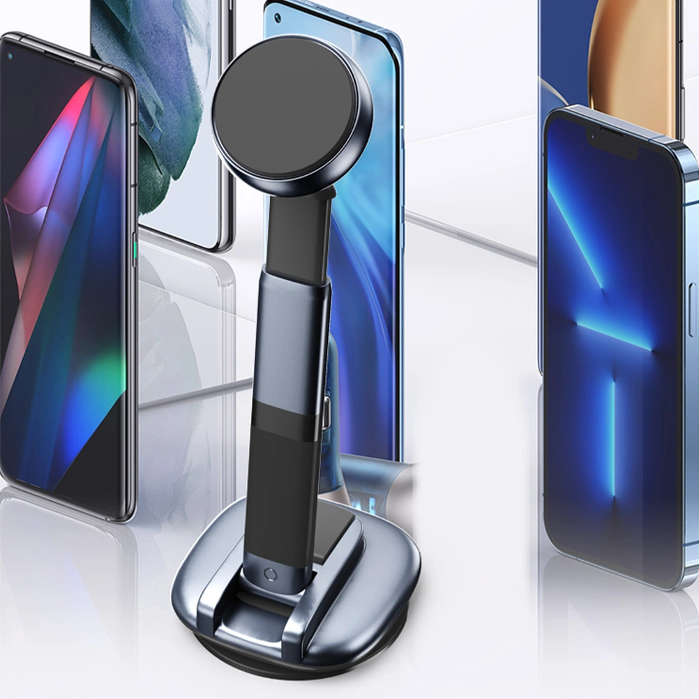 Magnetic Phone Holder For Car Suction Cup Base Rotatable Magnetic Phone Mount