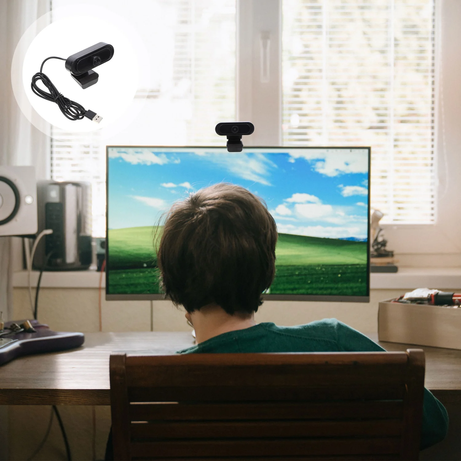 Web Cam 1080P Video Camera 1.3-2MP Driver-free USB Camera Live Gaming Camera