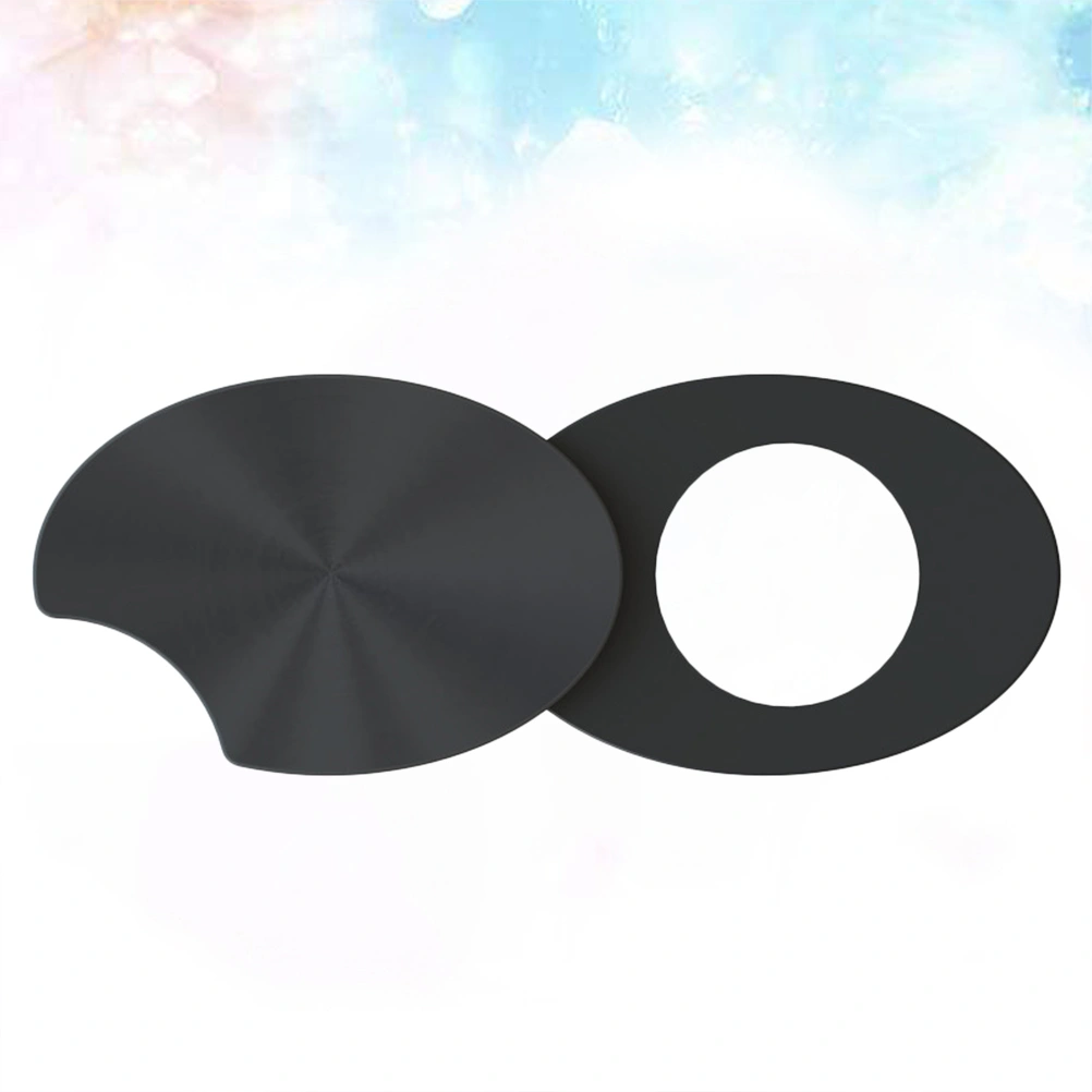6PCS Laptop ABS Source Material 2 In 1 Camera Privacy Protection Sticker Cover Webcam Cover(Black)