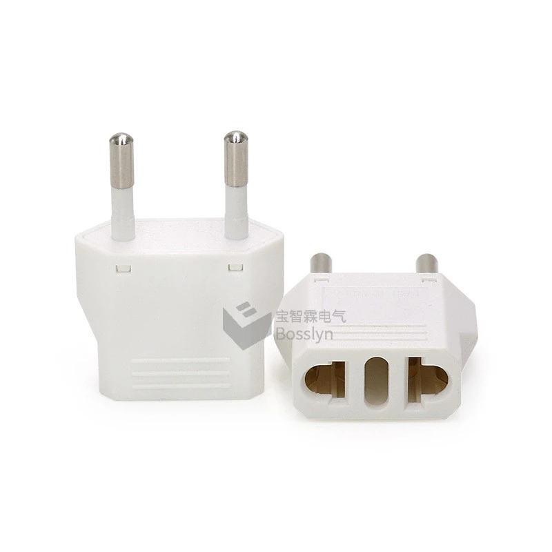 European Plug Adapter 6A Travel Plug Adapter Wall AC Power Plug Adapter EU Plug