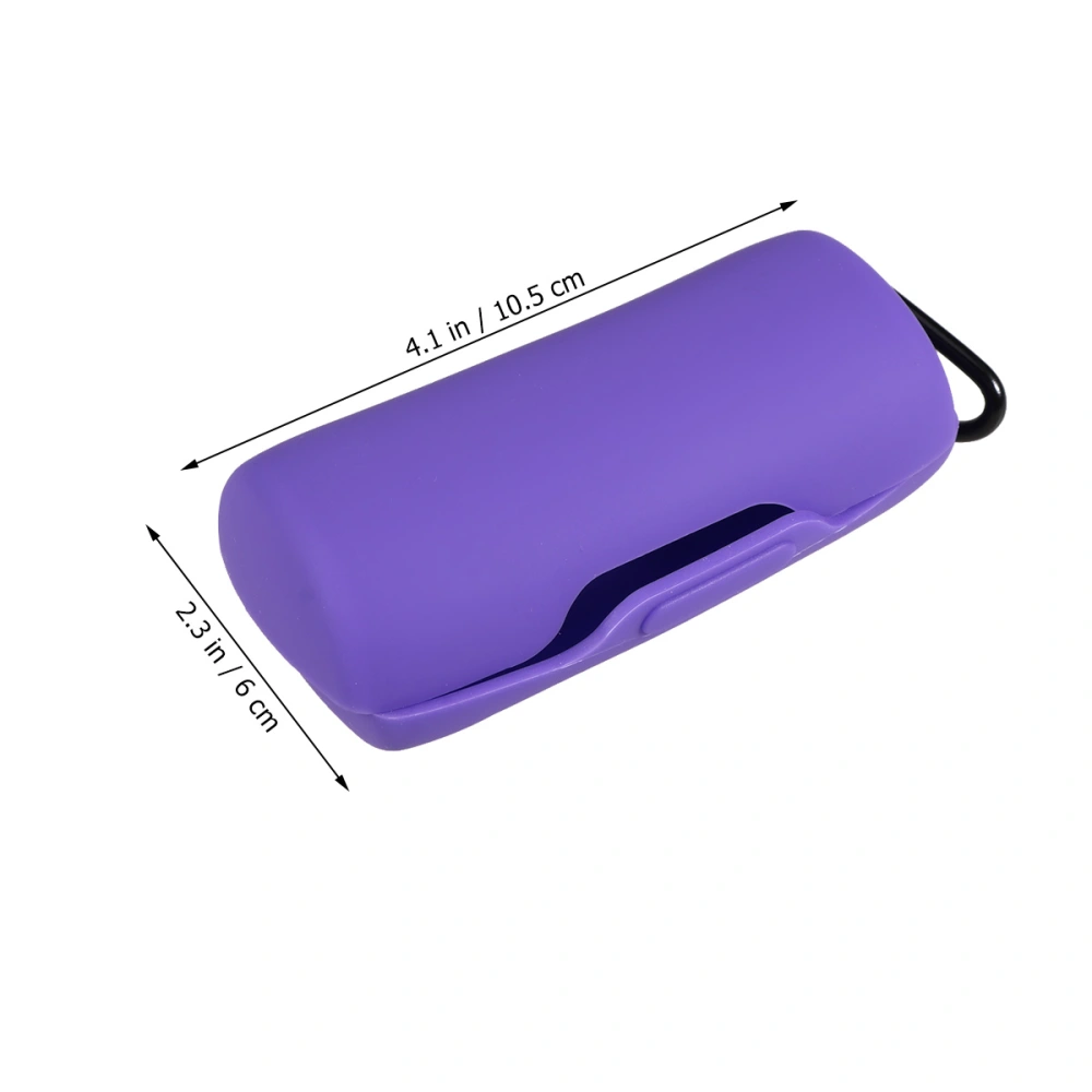 Silicone Wireless Headset Box Scratch Resistant Shockproof Earphone Protective Case Compatible for SoundSport Free (Purple)