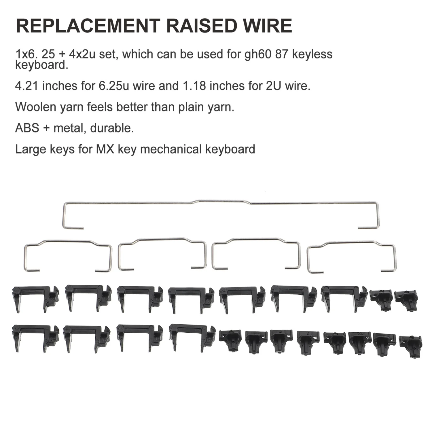 1 Set Key Stabilizer Kit Stabilizer Bar Stabilizer Insert Computer Accessory