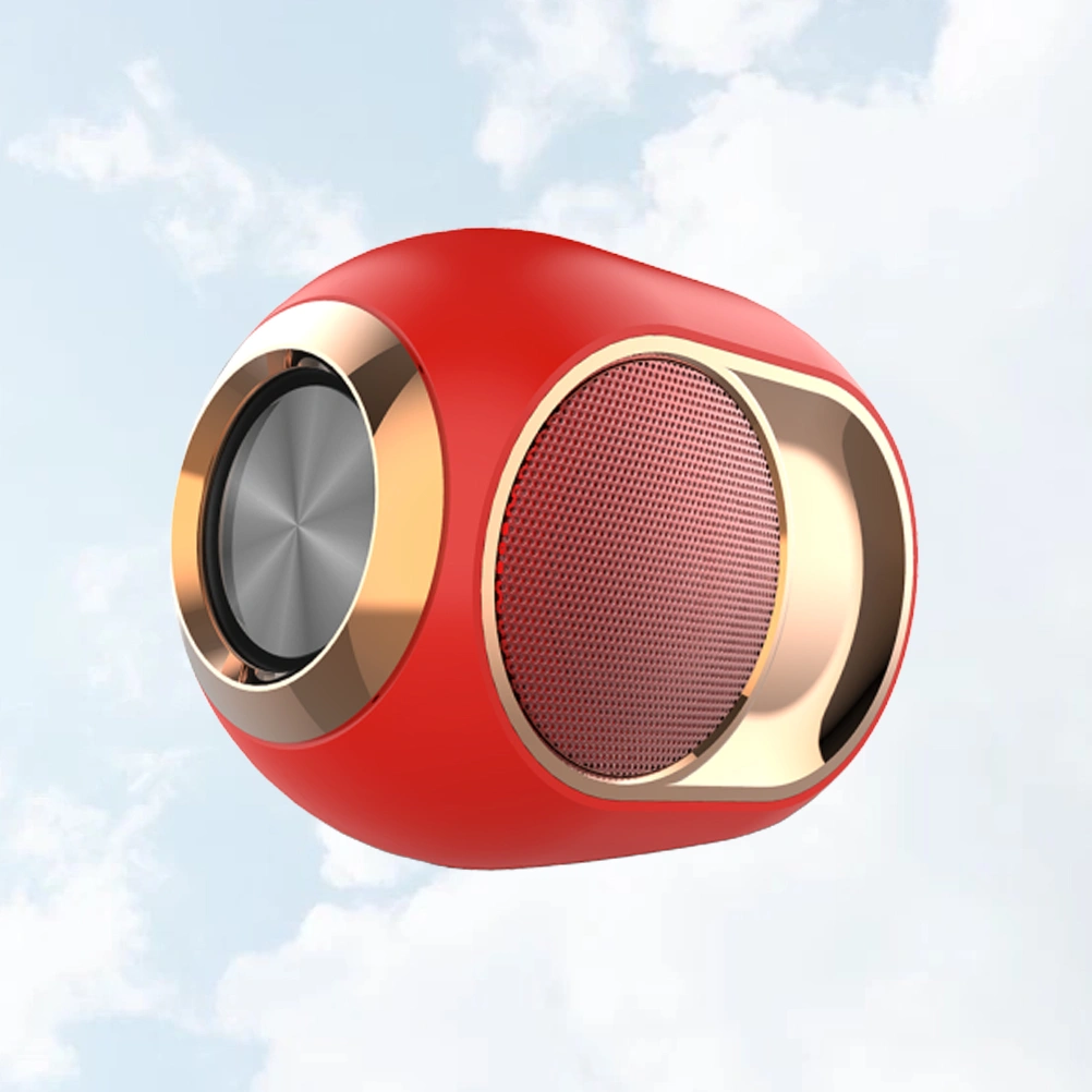 X6 Portable Mini Wireless Speaker Bass Soundbar Subwoofer Wireless Loudspeaker TWS Support TF Audio Music Player Speaker (Red)